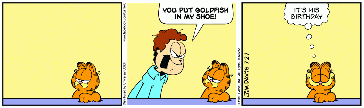 Garfield, July 27, 2013