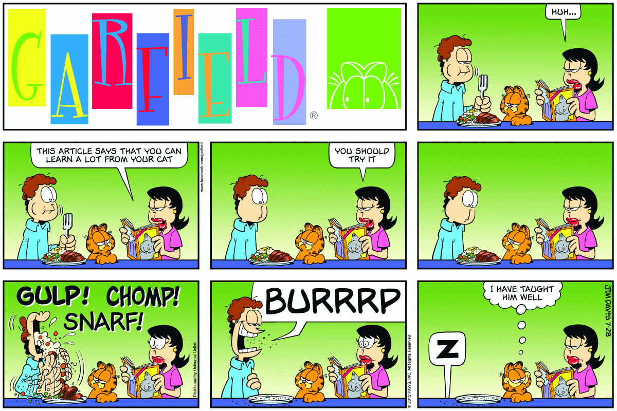 Garfield, July 28, 2013