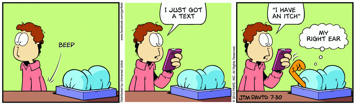 Garfield, July 30, 2013