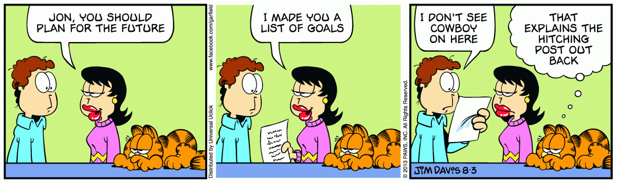 Garfield, August 3, 2013