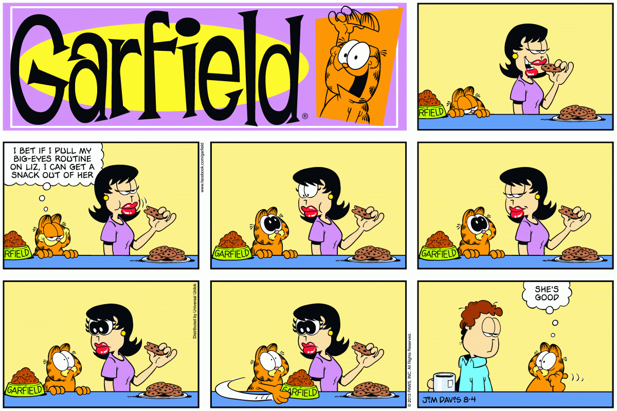 Garfield, August 4, 2013