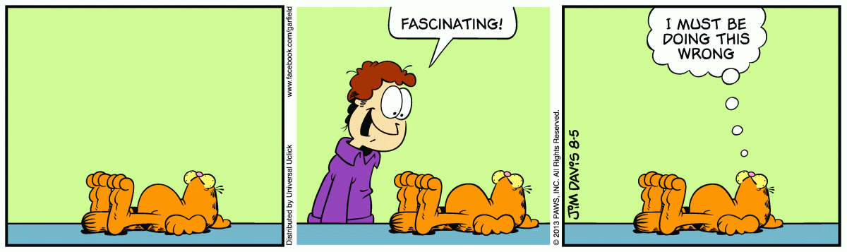 Garfield, August 5, 2013