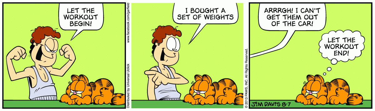 Garfield, August 7, 2013