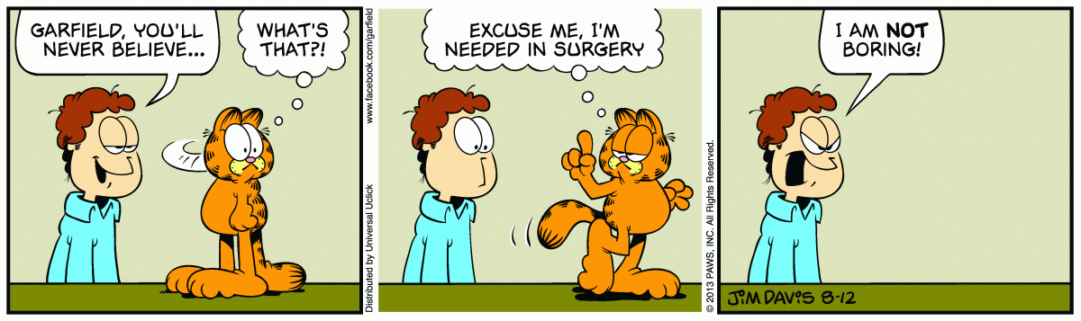 Garfield, August 12, 2013