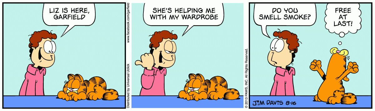 Garfield, August 16, 2013