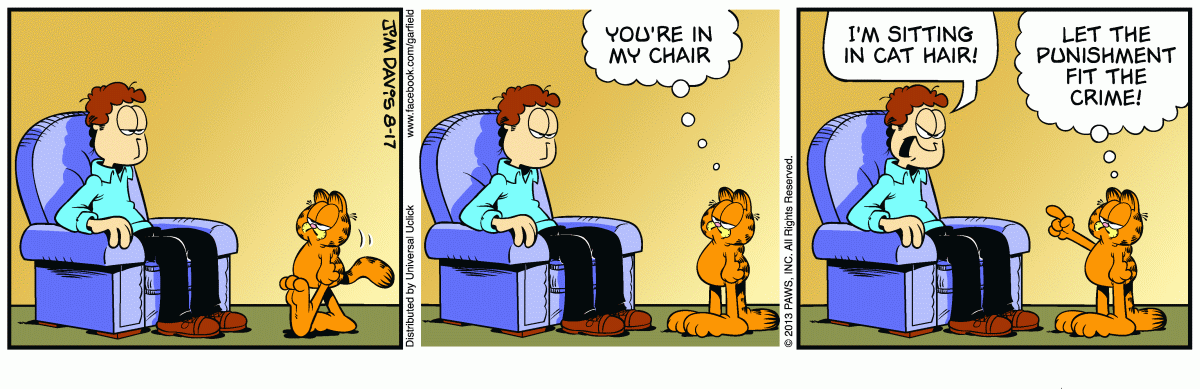 Garfield, August 17, 2013