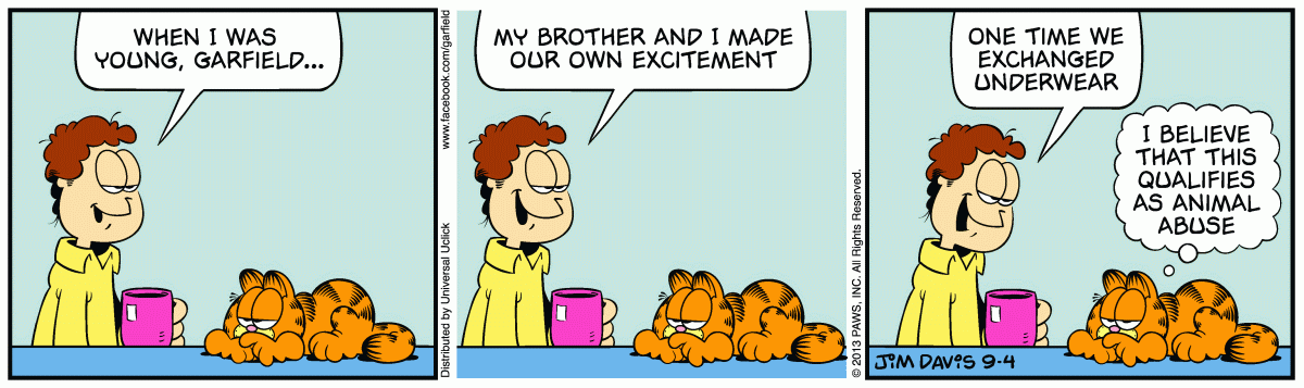 Garfield, September 4, 2013