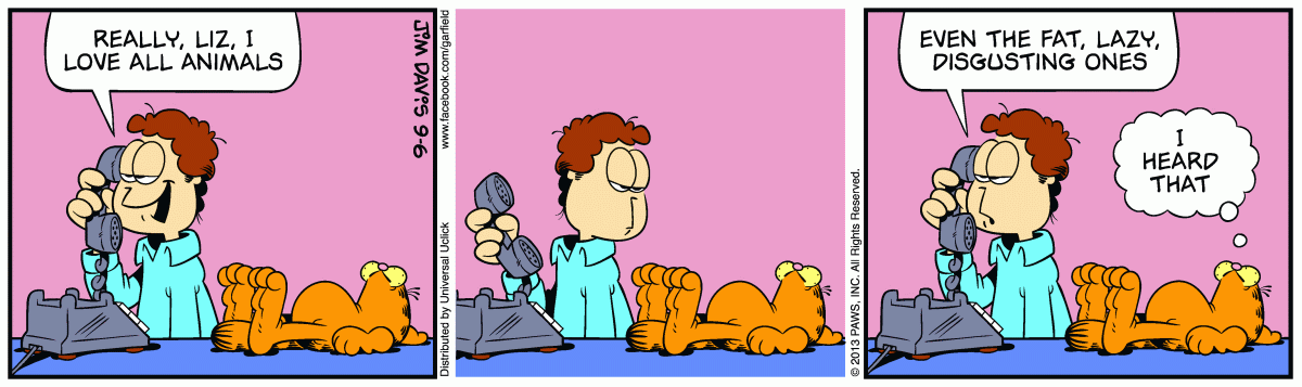 Garfield, September 6, 2013