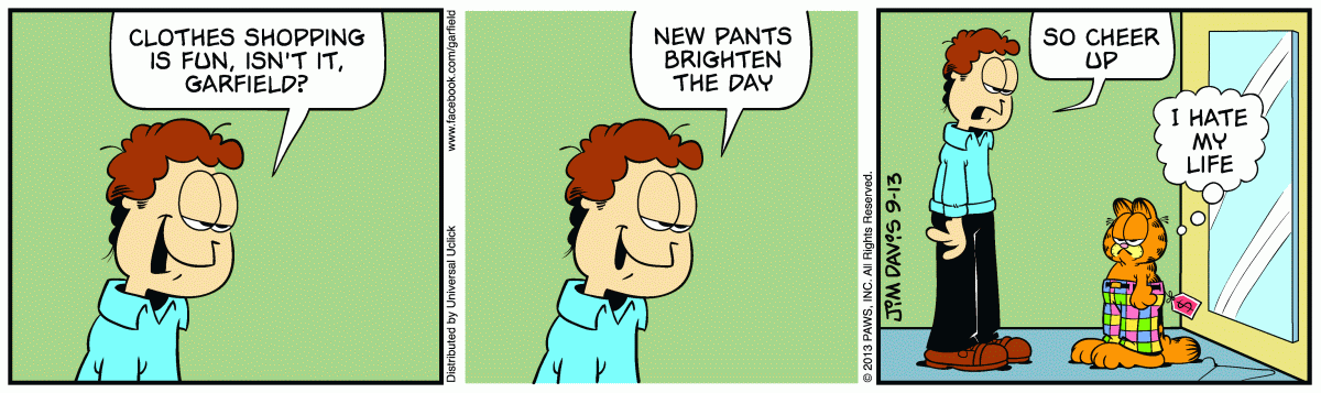 Garfield, September 13, 2013
