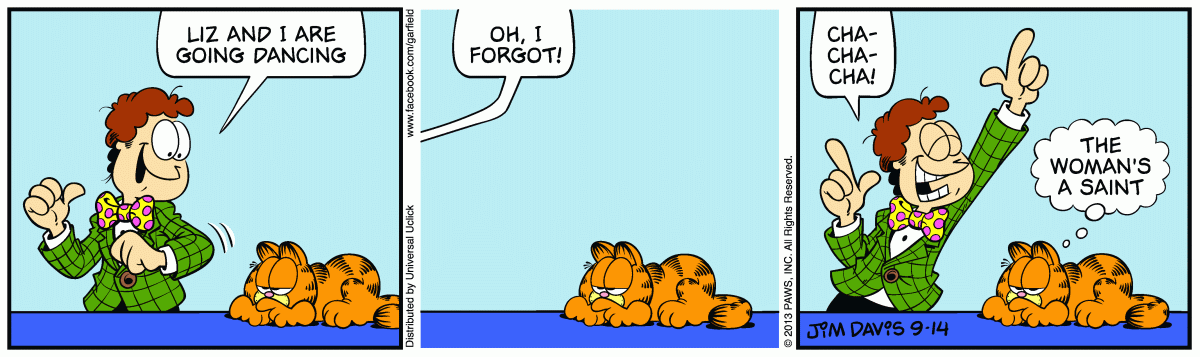 Garfield, September 14, 2013
