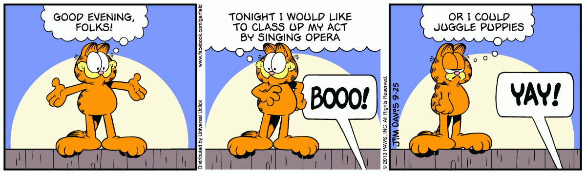 Garfield, September 25, 2013