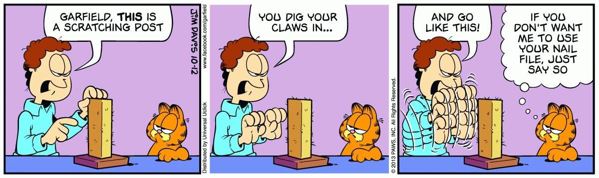 Garfield, October 12, 2013