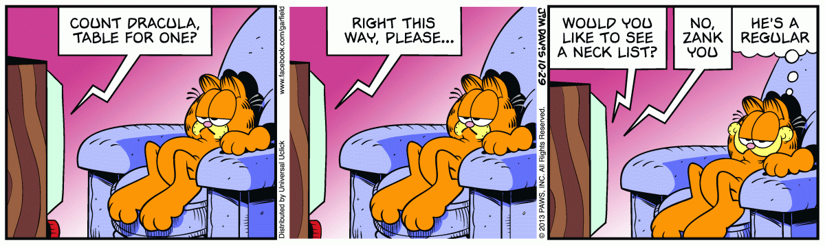 Garfield, October 29, 2013