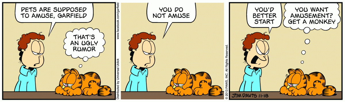 Garfield, November 18, 2013