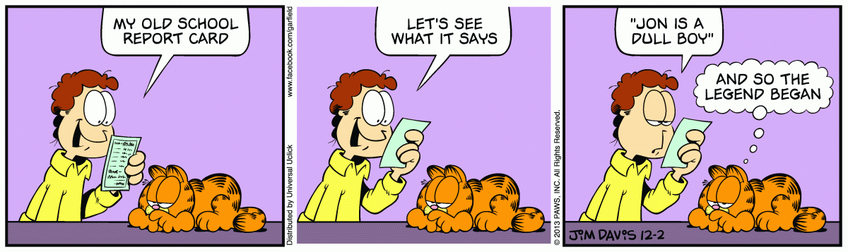 Garfield, December 2, 2013