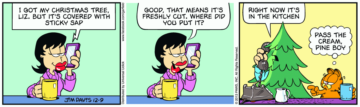 Garfield, December 9, 2013