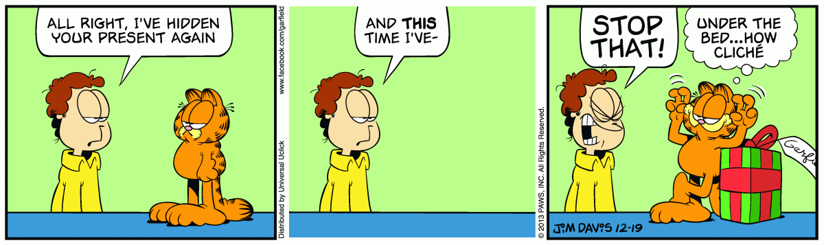 Garfield, December 19, 2013