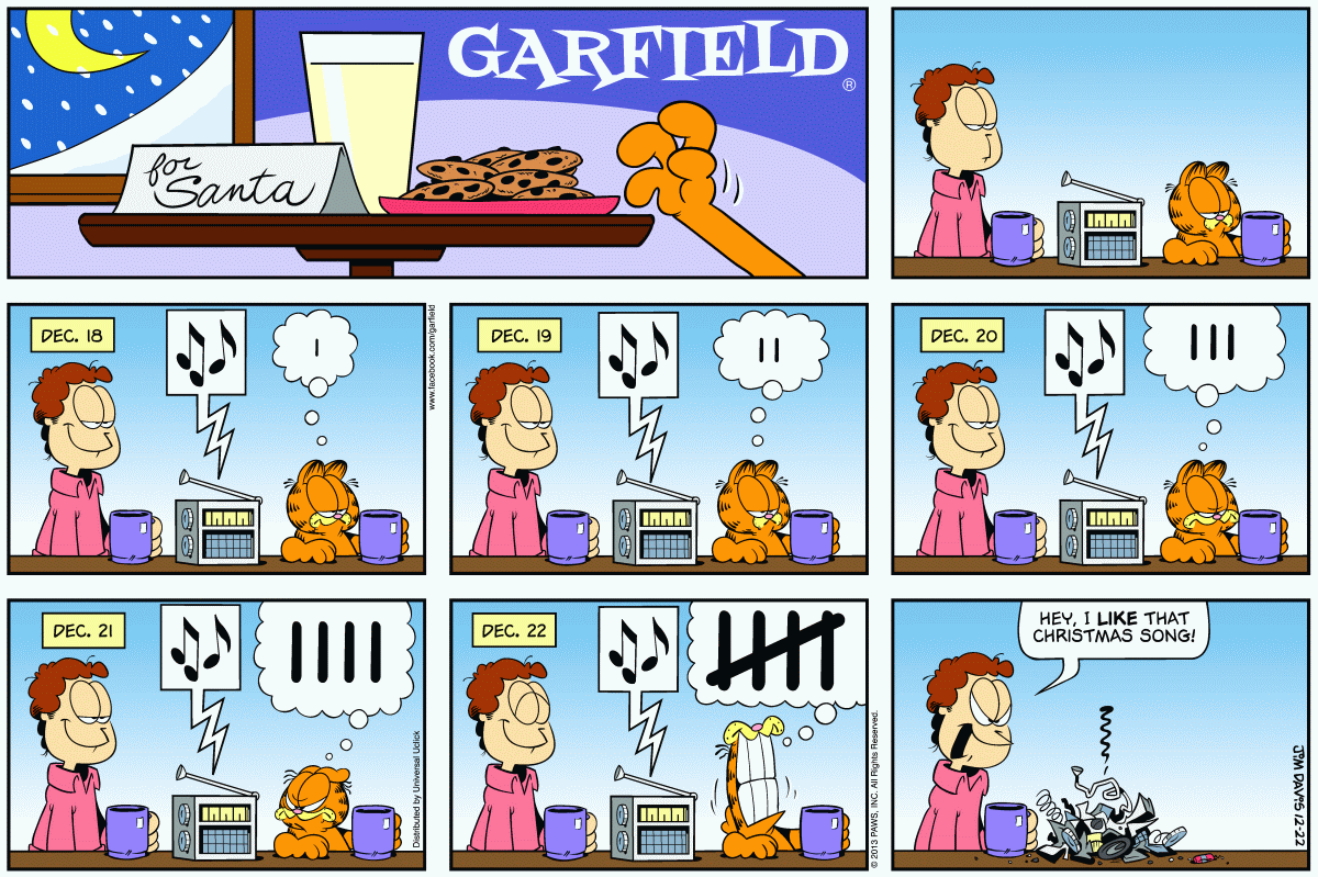 Garfield, December 22, 2013
