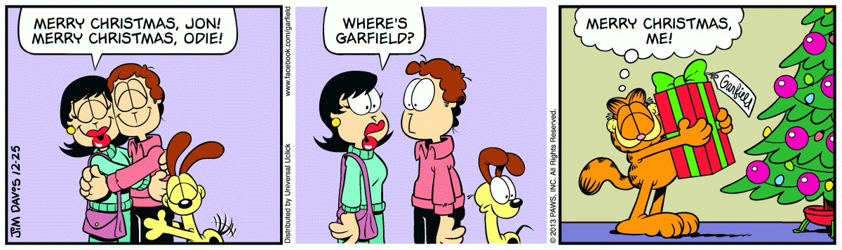 Garfield, December 25, 2013