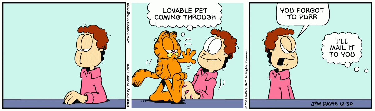 Garfield, December 30, 2013