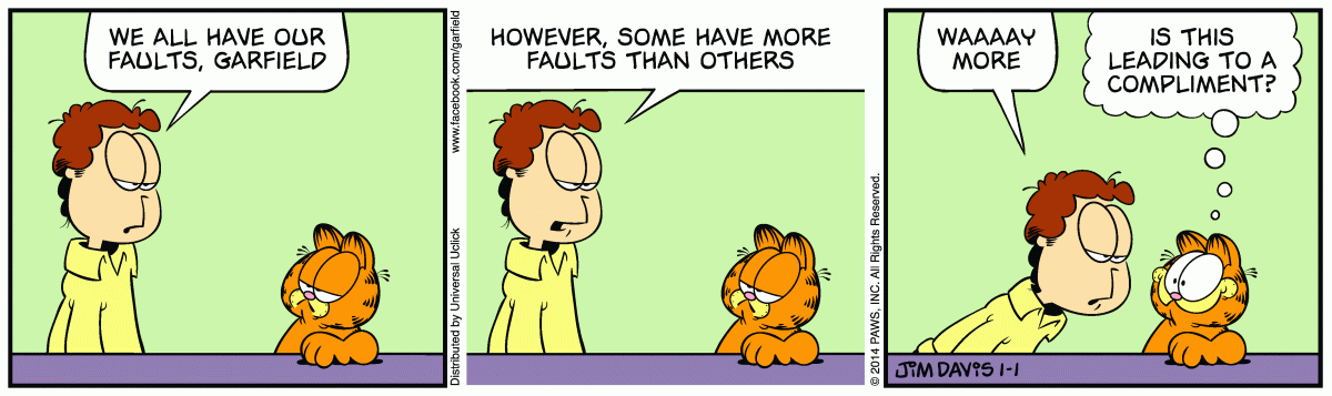 Garfield, January 1, 2014