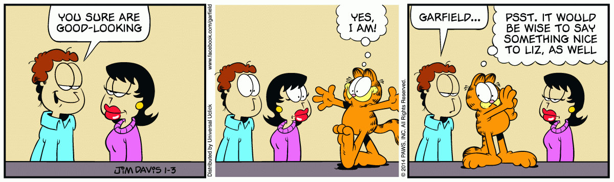 Garfield, January 3, 2014