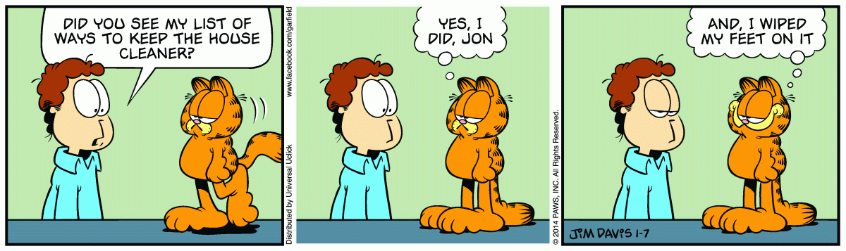 Garfield, January 7, 2014
