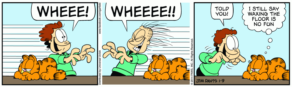 Garfield comic strip for Thursday, January 9, 2014