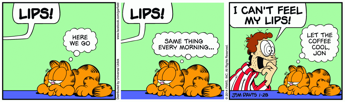 Garfield, January 28, 2014