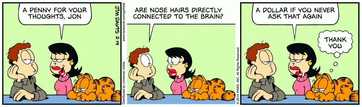 Garfield, February 14, 2014