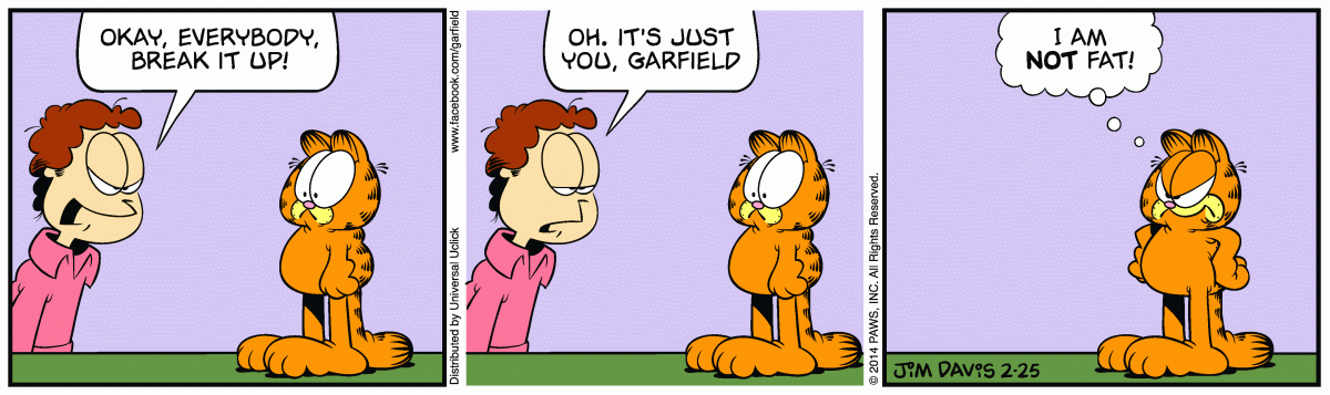 Garfield, February 25, 2014