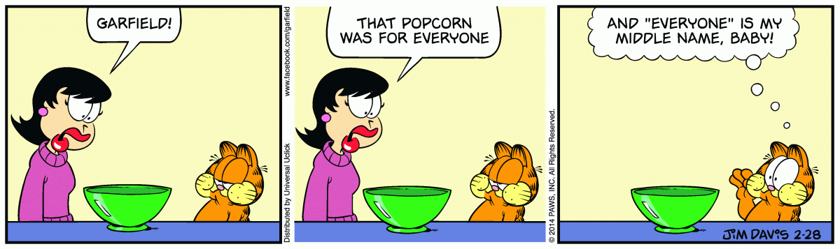 Garfield, February 28, 2014