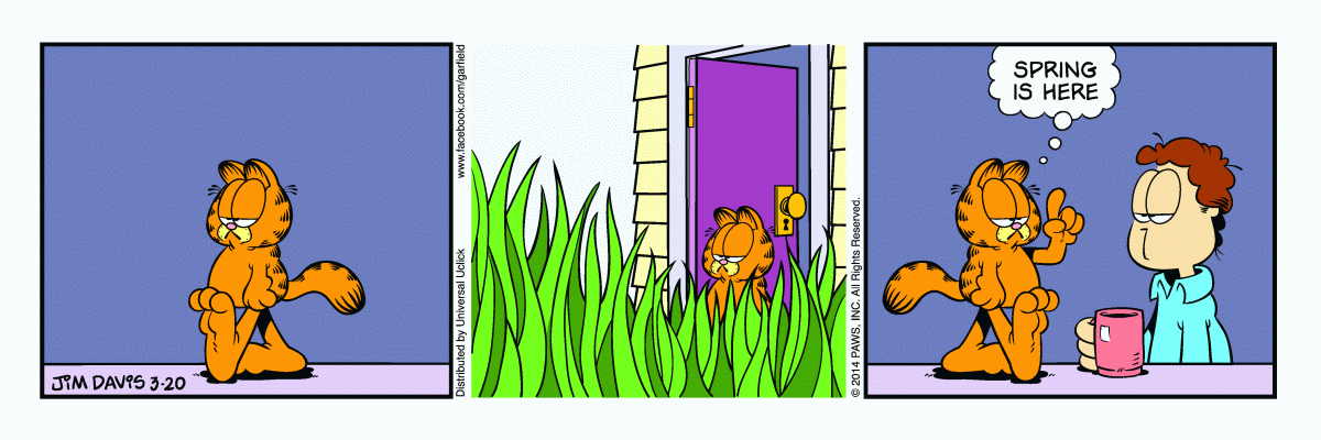 Garfield comic strip for Thursday, March 20, 2014