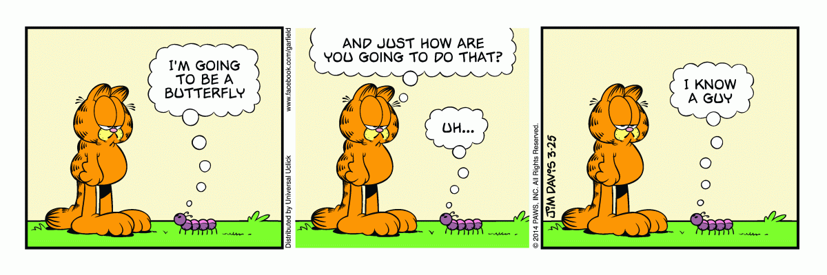Garfield comic strip for Tuesday, March 25, 2014