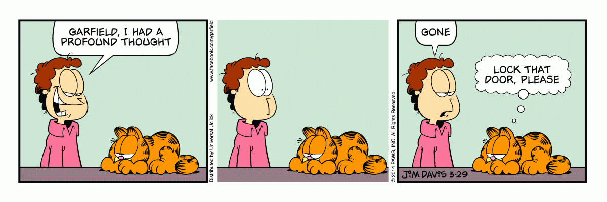 Garfield, March 29, 2014