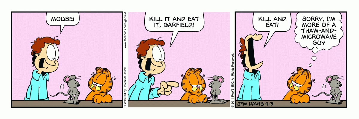 Garfield, April 3, 2014