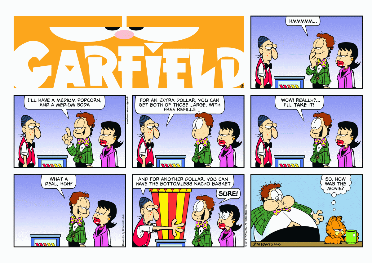 Garfield, April 6, 2014