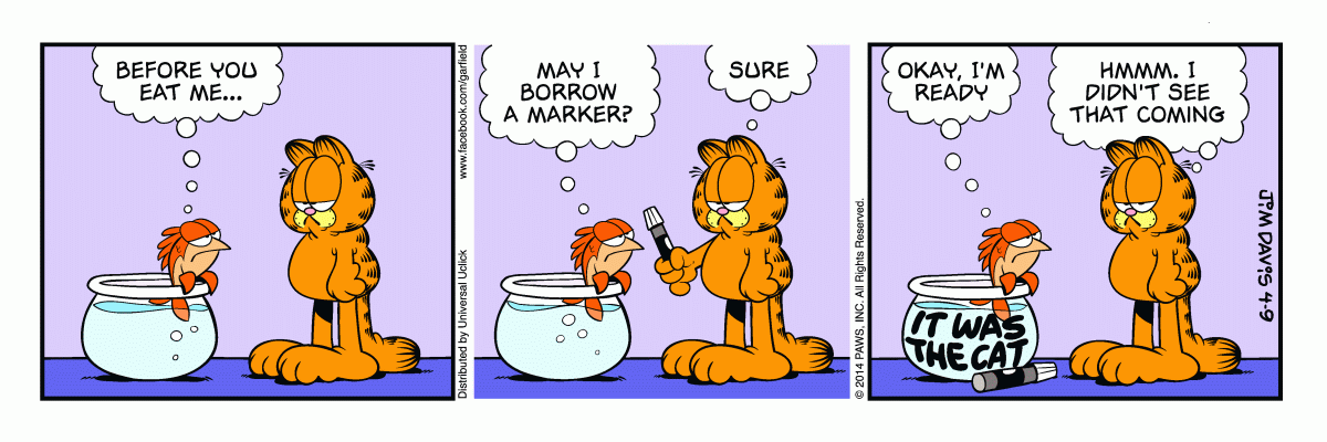 Garfield, April 9, 2014