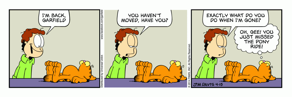 Garfield, April 15, 2014