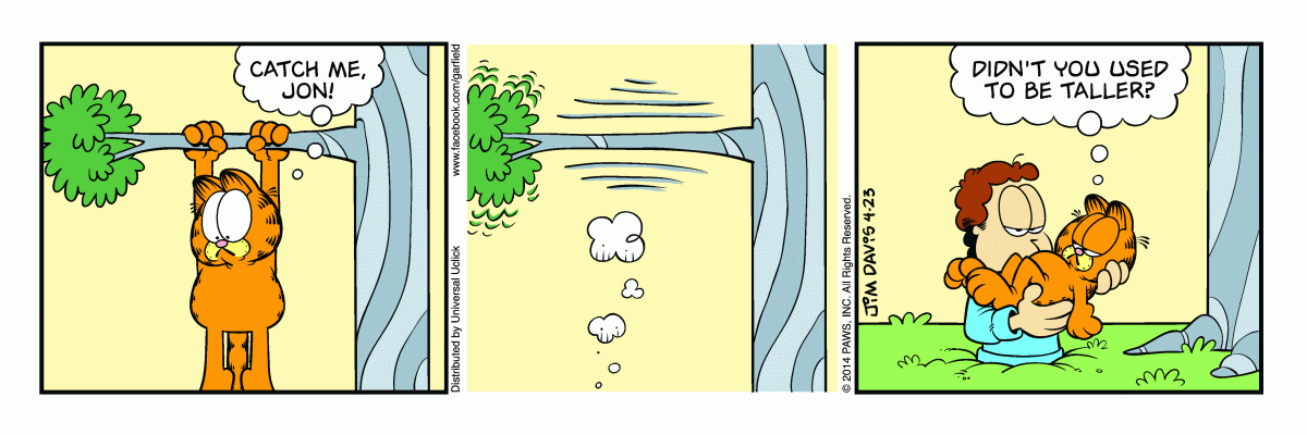 Garfield comic strip for Wednesday, April 23, 2014