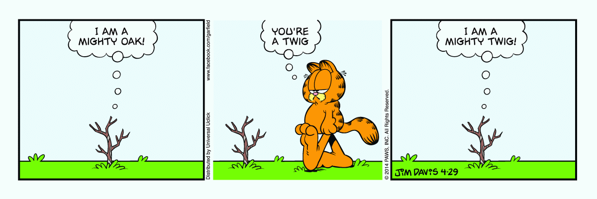 Garfield comic strip for Tuesday, April 29, 2014