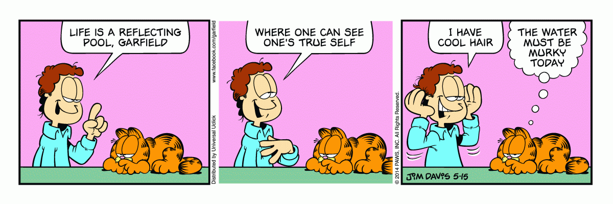 Garfield comic strip for Thursday, May 15, 2014
