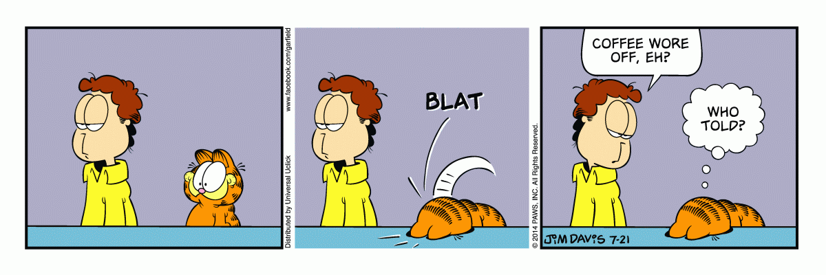 Garfield comic strip for Monday, July 21, 2014