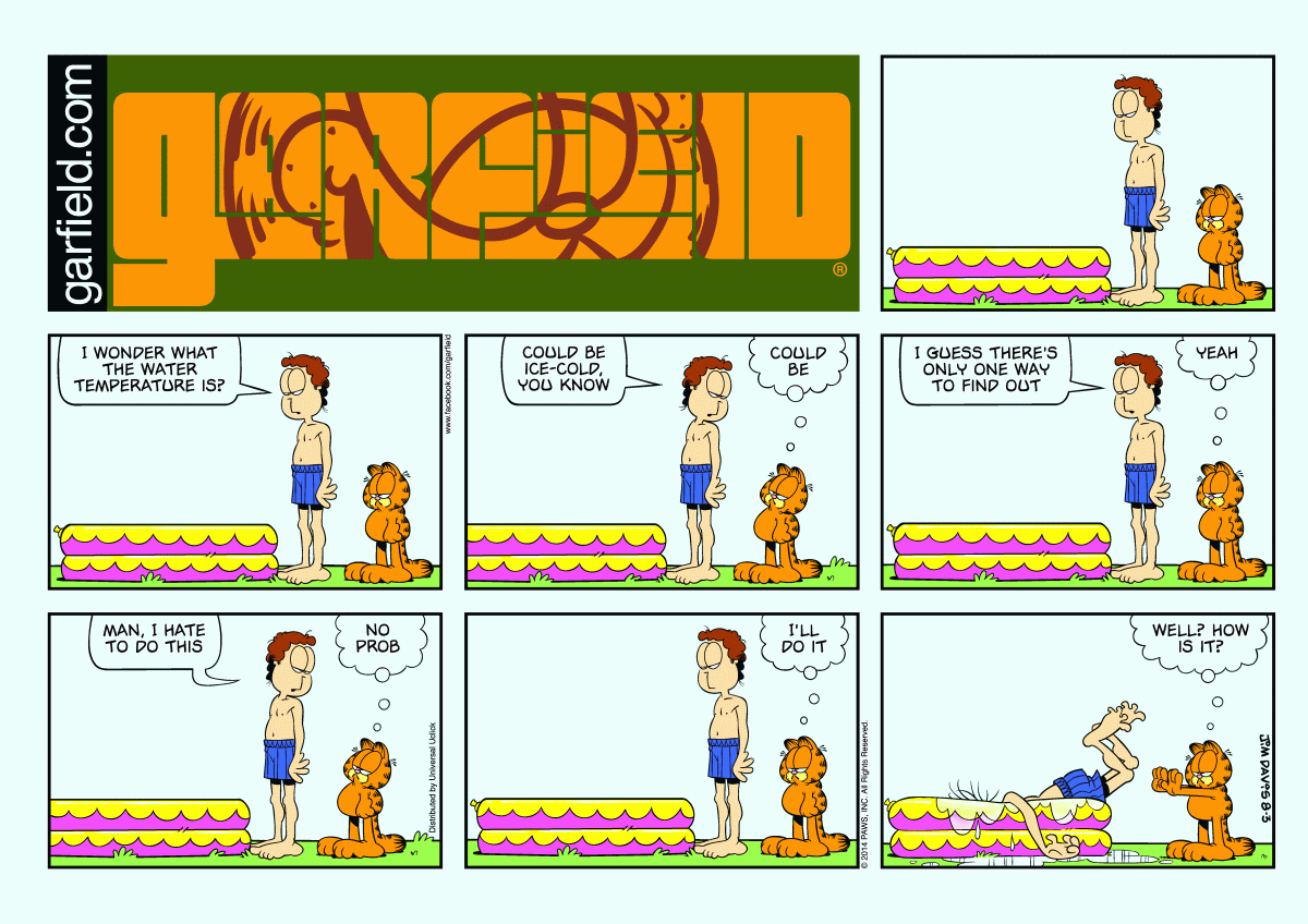 Garfield, August 3, 2014
