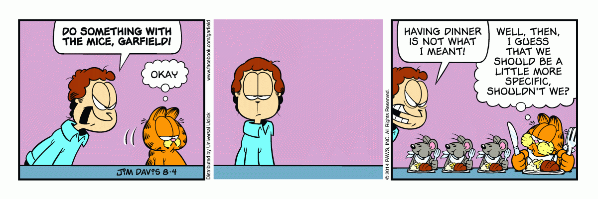Garfield, August 4, 2014