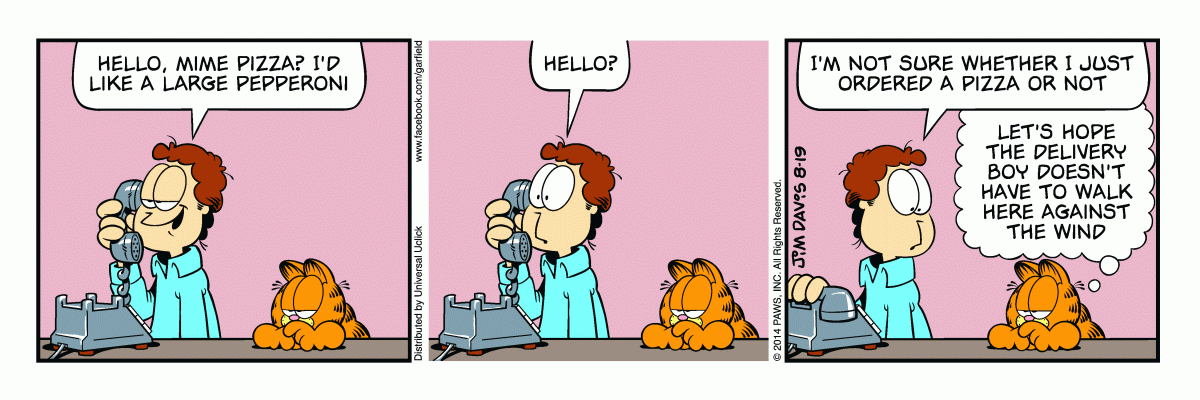 Garfield, August 19, 2014