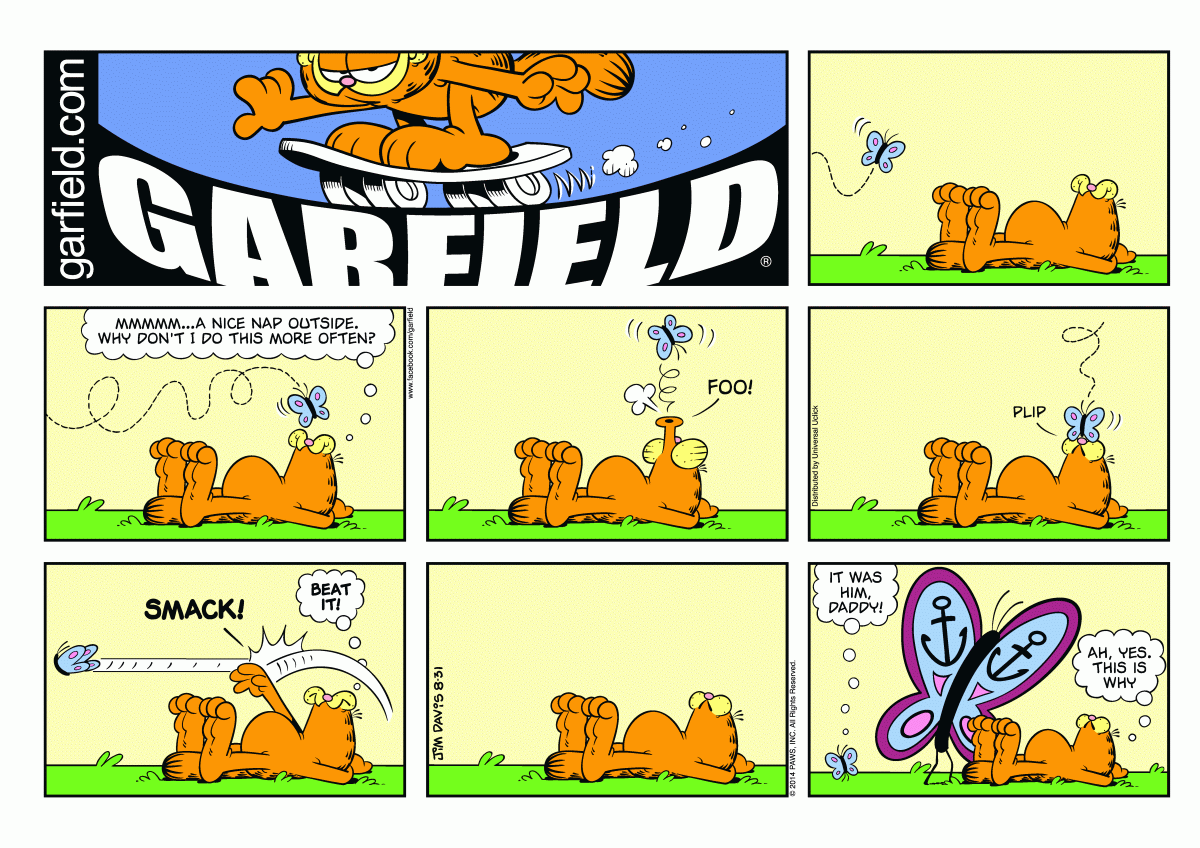 Garfield, August 31, 2014