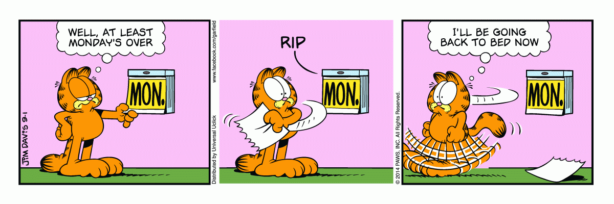 Garfield, September 1, 2014