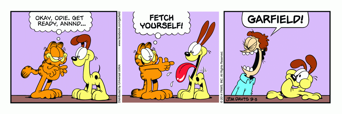 Garfield, September 3, 2014