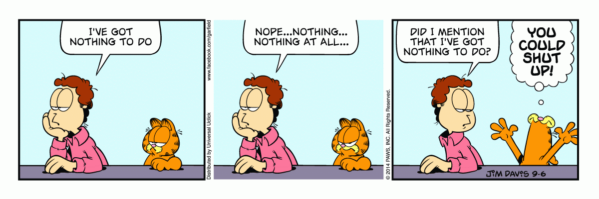 Garfield, September 6, 2014